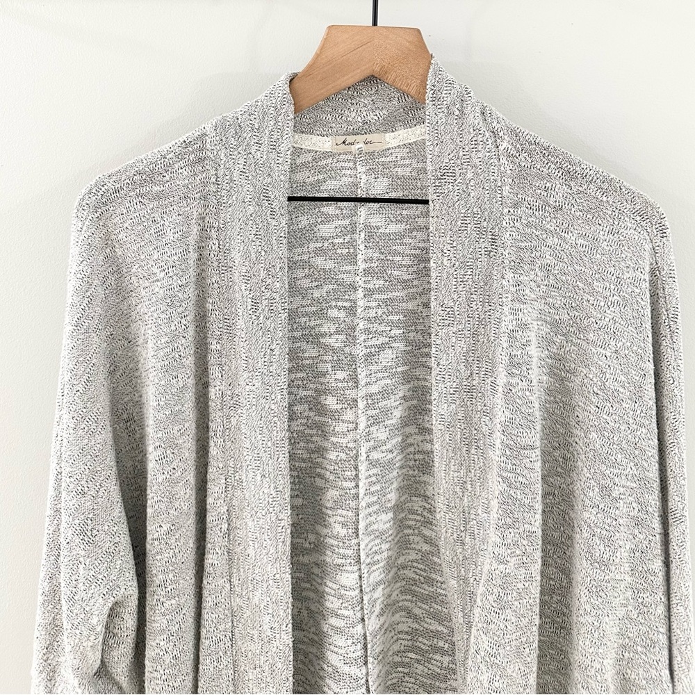 Mododoc 3/4 Sleeve Open Front Cardigan Gray Size … - image 4